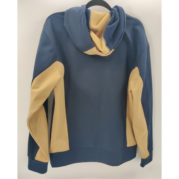 Majestic Milwaukee Brewers MLB Authentic Full Zip Hoodie Jacket Navy‎ Gold - Picture 2 of 11